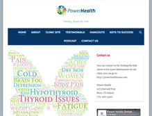 Tablet Screenshot of powerhealthtalk.com